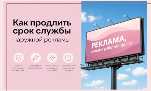 Как продлить срок службы наружной рекламы в  Каменске-Уральском