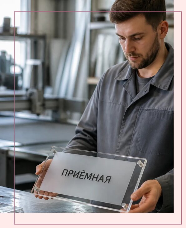 Таблички из оргстекла на заказ в Каменске-Уральском от 4149 р. | Аванза-Кмн
