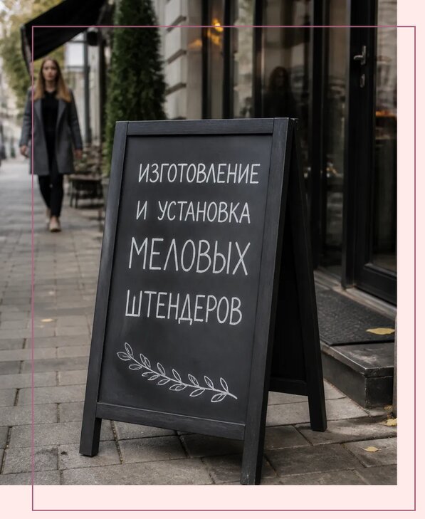 Меловые штендеры в Каменске-Уральском по цене от 6915 р. | Аванза-Кмн